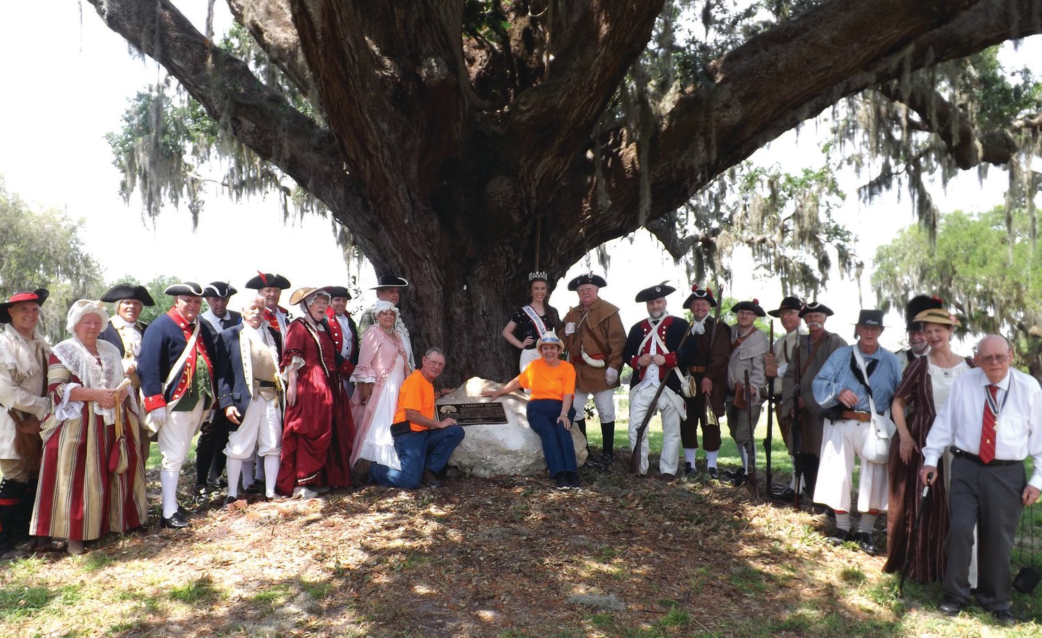 The 450-year Liberty Tree was dedicated during last year’s Heritage Festival at the Edna Pearce Lockett Estate. The tree is one of the attractions of the festival, slated this year for March 12-13.